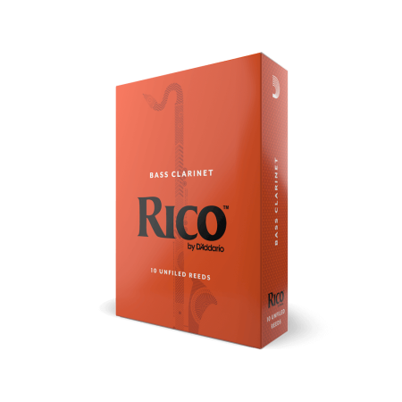 Трости для Бас-кларнета Bb D'Addario Rico № 1,5 unfiled (10 шт.)